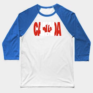 Canada flag stencil Baseball T-Shirt